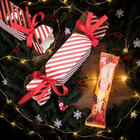 Kreatives Design Weihnachts bonbon Süßigkeiten Schokoladen kekse Dekoration Party Hochzeit Candy Paper Box für Geschenk verpackung