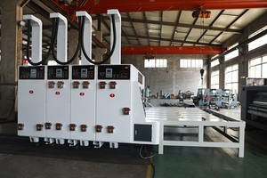 <span class=keywords><strong>Machine</strong></span> de découpe à rainures pour imprimante grand <span class=keywords><strong>format</strong></span> à alimentation par chaîne, <span class=keywords><strong>machine</strong></span> de fabrication de boîtes en carton ondulé, impression flexographique 3 couleurs - Product Image 2