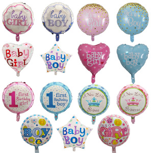 Baby Shower Boy Girl Balloons Pink/Blue Babyshower Foil Balloons it's a boy girl Event Party Gifts palloncini di primo compleanno globos - Product Image 6
