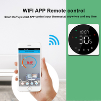 Termostato Inteligente para Habitación con Pantalla LED Programable, Termostato Inalámbrico Wifi para Sistema de Calefacción por Infrarrojos, Eléctrico y Hidrónico