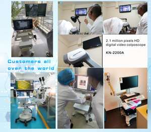 Colposcopio Digital con Certificación CE USA 510K para <span class=keywords><strong>Examen</strong></span> Cervical, Colposcopio de Video de Alta Resolución con Zoom Óptico de 18X KN-2200 - Product Image 3