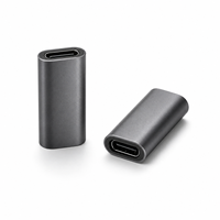 Adaptador Portátil Directo de Fábrica, Acoplador Extensor Tipo C Hembra-Hembra con Carcasa de Aluminio para Carga y Transferencia de Datos de Portátiles y Móviles