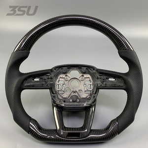 Volant en cuir anti-vibration de conception nouvelle et améliorée, adapté aux séries <span class=keywords><strong>Audi</strong></span> Q5 <span class=keywords><strong>Q3</strong></span> Q2 Q7 Q8 A4 C8 A6 S6 RS6 A7 S7 RS7 - Product Image 1