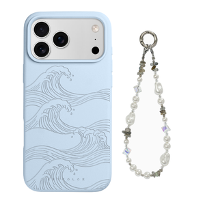 Ensemble d'accessoires mobiles tendance avec dragonne et support de téléphone, coque de protection en silicone personnalisée pour iPhone 17 15 16 - Product Image 5