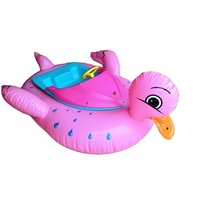 Bateau gonflable de pare-chocs de canard pour la piscine d'eau Bateau électrique de forme animale Jouets extérieurs d'eau pour des enfants et des adultes