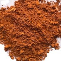 Fourniture d'usine bâtiment ciment peinture pour mur extérieur avec poudre de couleur orange oxyde de fer poudre de pigment orange