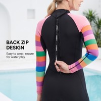 Combinaison de surf noire imperméable en néoprène pour femmes, combinaison de sports nautiques