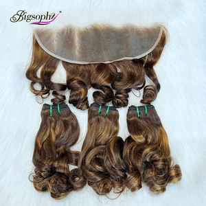 Extensiones de Cabello Humano Fumi, Paquetes de Cabello Rizado y Voluminoso, Extensiones de Cabello Humano Rizado y Voluminoso Color Piano SDD - Product Image 5