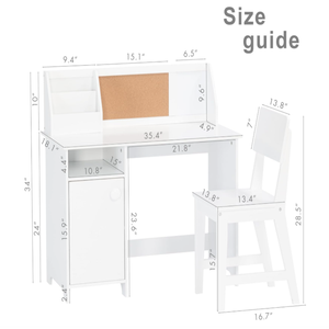 <span class=keywords><strong>Bureau</strong></span> d'étude en bois pour enfants et chaise Table d'école pour enfants avec huche pour ensemble d'étude d'étudiant de 3 à 8 <span class=keywords><strong>ans</strong></span> - Product Image 6