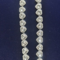 Collar, Pulsera y Aretes de Cristal Brillante en Forma de Corazón, Modernos y Populares, Son Excelentes Regalos