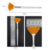 Esthéticienne visage Applicateur soft mix masque unique peeling facial Acide beauté spa outils Cosmétique mini single Maquillage Fan Brush