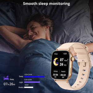 Microwear jam tangan pintar 2025 Tourbillion, gelang bentuk hati IPS kendali jarak jauh musik pemantauan denyut jantung IP68 kompatibel iOS - Product Image 2