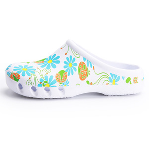 Ciabatte Chirurgiche Bianche Antiscivolo Traspiranti Comode con Stampa Cartoon, Suola Spessa Morbida, <span class=keywords><strong>Scarpe</strong></span> da Dottore <span class=keywords><strong>per</strong></span> Fabbrica - Product Image 4
