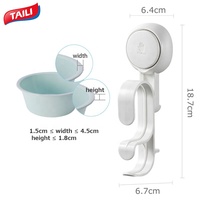 Puissant fort amovible étanche grande capacité ventouses sous vide crochet salle de bain cuisine stockage bassin support