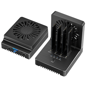 Fideco yeni alüminyum 4 bay usb 4 40Gbps büyük fan nvme ssd yerleştirme <span class=keywords><strong>m</strong></span>.<span class=keywords><strong>2</strong></span> nvme klon teksir - Product Image 1