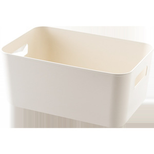 Desktop <b>Plastic</b> Storage Box White Solid Color Eco Friendly Makeup Organizer - Product Image 1