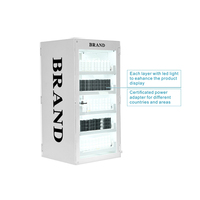 APEX Présentoir à Cigarettes Multi-Niveaux en Métal LED Écologique et Moderne pour Magasin de Tabac