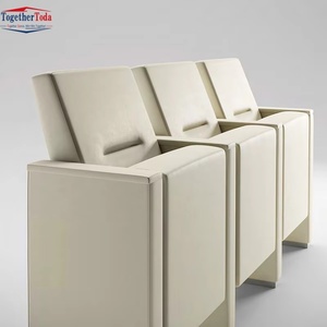 Silla Plegable de Hierro y Tela de Alta Calidad para Iglesia, Hotel, Salón Comercial, Teatro, Auditorio, Moderna, Venta al Por Mayor - Product Image 3