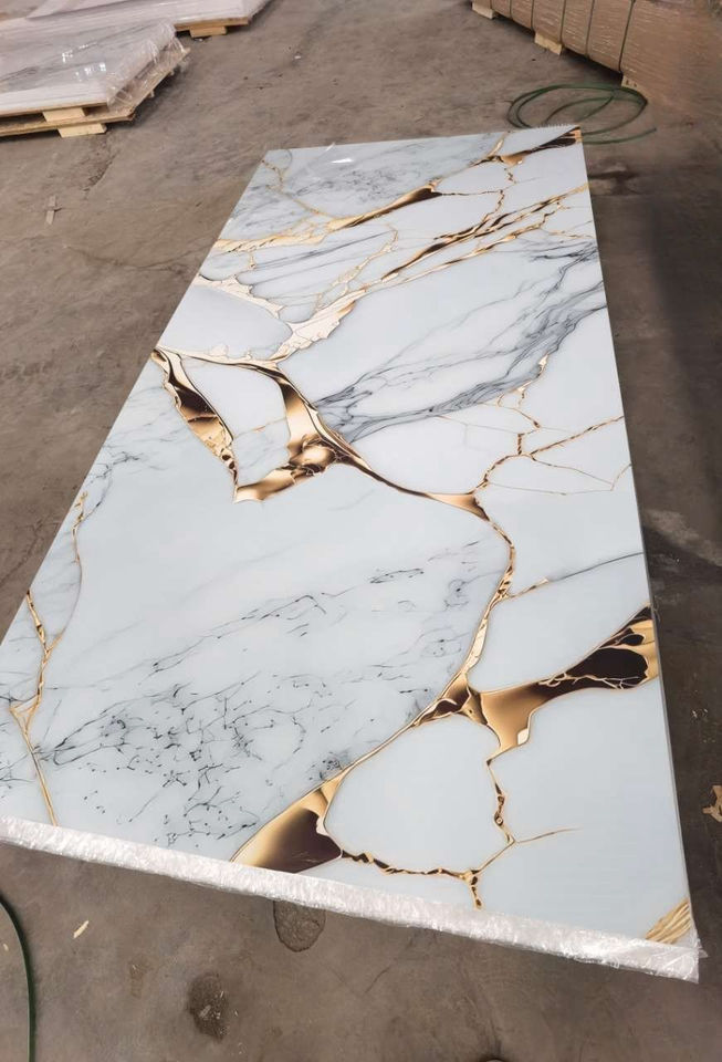 UV Marble PVC Waterproof Wall Panels for Household Interior Decoration ...