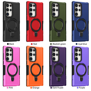 Armor Hybrid TPU + PC funda trasera para <span class=keywords><strong>Samsung</strong></span> Galaxy S25 S24 S23 S22 S21 <span class=keywords><strong>Ultra</strong></span> Plus S23 S20 FE <span class=keywords><strong>Note</strong></span> <span class=keywords><strong>20</strong></span> <span class=keywords><strong>Ultra</strong></span> con soporte de anillo giratorio - Product Image 6