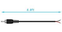 Adaptateur de connecteur jack mâle RCA 2M vers fil nu à extrémité ouverte, câble audio vidéo RCA pour réparation CABLETOLINK