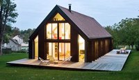 Maisons préfabriquées modulaires modernes en acier léger triangulaires, villas de luxe modernes