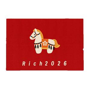 พรมเช็ดเท้าคริสตัลเวลเวท ลายโพนี่น่ารัก รูปทรงสี่เหลี่ยมผืนผ้า ลายตัวอักษร ทนต่อคราบสกปรก ทนต่อการสึกหรอ ใช้ในบ้าน ซักเครื่องได้ - Product Image 4