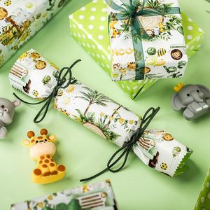 Baby Shower Wrapping <b>Paper</b> Greenery Safari Jungle Theme 46.8 Square Feet <b>Roll</b> Gift Wrap For Newborn Celebration - Product Image 6
