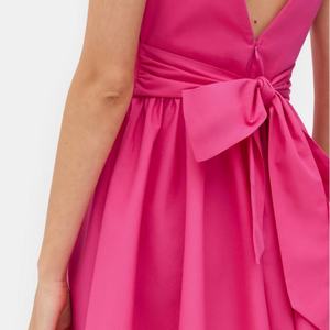 ชุดเดรสฤดูร้อนสำหรับผู้หญิง ราคาโรงงาน คุณภาพดี สีสันตามสั่ง ปรับแต่งได้ ลายเรียบ ผ้าฝ้าย ระบายอากาศดี กระโปรงจีบ - Product Image 3