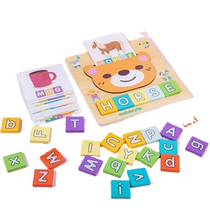 Jouet éducatif en bois de conception nouvelle, <span class=keywords><strong>alphabet</strong></span>, abaque, apprentissage, jouets éducatifs Montessori - Product Image 1