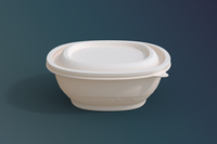 Premium Moderne 450ml 140x140x53mm 148x148x48mm Vierkante Bakje met Deksel Robuust Eetbaar Verpakking Lekvrij Eenhoudig Verbruiksartikel