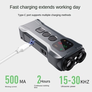 Dispositivo di controllo della corteccia a LED ricaricabile portatile per la prevenzione dell'onda ultrasonica di addestramento del cane per la correzione del comportamento canino - Product Image 6