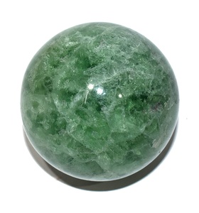 Esfera de bola de cristal de fluorita verde, decoración de escritorio, piedra curativa diestra, Yoga, adivinación - Product Image 1