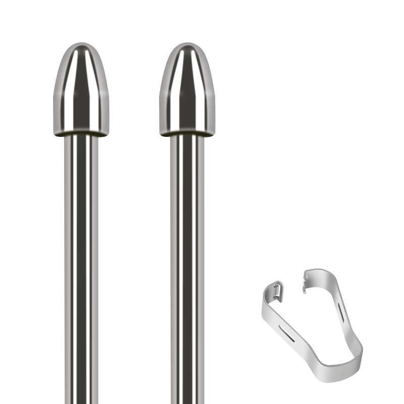 Punta de Pluma con Punta Cónica Plateada