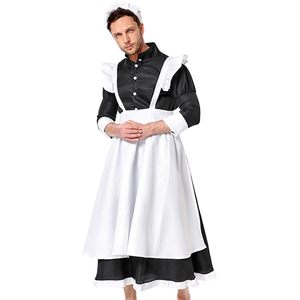Robe de soubrette française pour <span class=keywords><strong>homme</strong></span>, <span class=keywords><strong>costume</strong></span> de cosplay de valet - Product Image 2