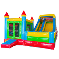 Château gonflable d'extérieur personnalisé avec toboggan, trampoline et chaises sauteuses pour enfants, aire de jeux gonflable en PVC certifié CE