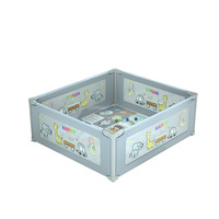 Parc de jeu pliable en maille pour bébé facile à transporter avec tapis, clôture en plastique pour bébé, parc pour bébé et tout-petits