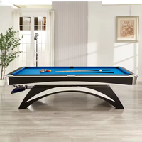 Mesa de Billar Naipni 2024, Gran Oferta, Precio de Fábrica, Tamaño Estándar Internacional, Diseños Modernos, Mesa de Billar de 9 Bolas, 9 pies