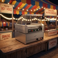 Chauffe-panini et chauffe-pains tout en acier inoxydable pour restaurant, avec option de deux ou un grand tiroir, compatible avec toutes les tailles de machines à rouleaux chauds