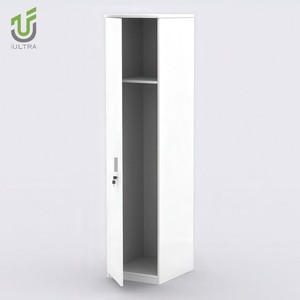 IULTRA Meuble de rangement industriel moderne en MDF et acier, verrouillable et mobile, <span class=keywords><strong>avec</strong></span> deux portes et étagères, idéal pour les bureaux et les écoles - Product Image 2