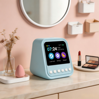 Haut-parleur sans fil avec écran IPS de 3,68 pouces, haut-parleur intelligent AI multilingue, 2000 mAh avec assistant IA, chronomètre Pomodoro, musique locale, TF