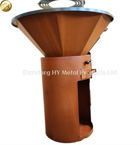 Parrilla <span class=keywords><strong>Profesional</strong></span> para Exteriores de Acero Corten con Cajón para Cenizas y Ventilación Ajustable, Brasero para <span class=keywords><strong>Leña</strong></span> - Product Image 6