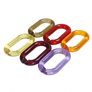 Cadena de Eslabones de Resina de Moda, Elegante, de Forma Irregular, Hecha a Mano, Artística, Colorida, Accesorio Decorativo - Product Image 1