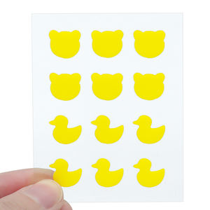 Parches para el Acné con Forma de Oso Amarillo, 12 Unidades, Adhesivos Divertidos con Forma de Animales para Granos, <span class=keywords><strong>Tratamiento</strong></span> Hidrocoloide para Niños - Product Image 1