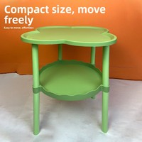 Meubles de salon modernes et minimalistes, étagère de chevet, table d'appoint mobile, plateau à collation, table basse en plastique en forme de nuage