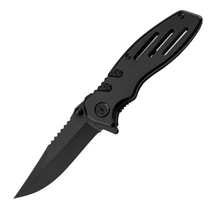 Couteau de survie de <span class=keywords><strong>camping</strong></span> en plein air Black Warrior avec manche en aluminium, couteau pliant tactique multifonctionnel portable - Product Image 1