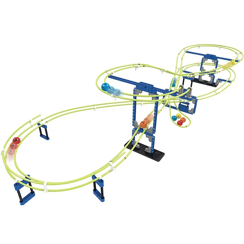 Nuovo arrivo Space Rail Set fai da te assemblare Slot Play Toy Ball scorrevole Racing Marble Track Toys