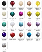 Ballon géant en feuille d'aluminium 4D rond de 22 pouces, fournitures de fête chinoises, Globos Ballon Anniversaire Noël Argent Or Grand Ballon en Mylar