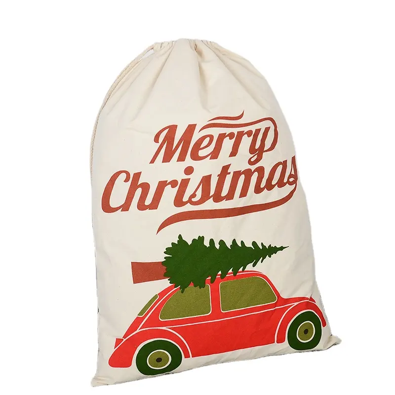 Árbol de Navidad camión creativo Santa ciervo Cordón de Santa saco Vintage bolsa de regalo de la decoración de la Navidad