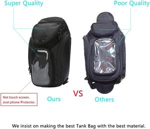 Bolsa de depósito para motocicleta resistente al agua con bolsa de depósito de combustible de aceite de Gas magnético negro ventana más grande para <span class=keywords><strong>Honda</strong></span> Yamaha Suzuki Kawasaki - Product Image 4
